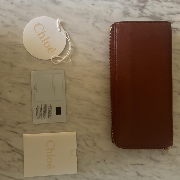 Chloé Brown Leather Wallet - Picture 11 of 15